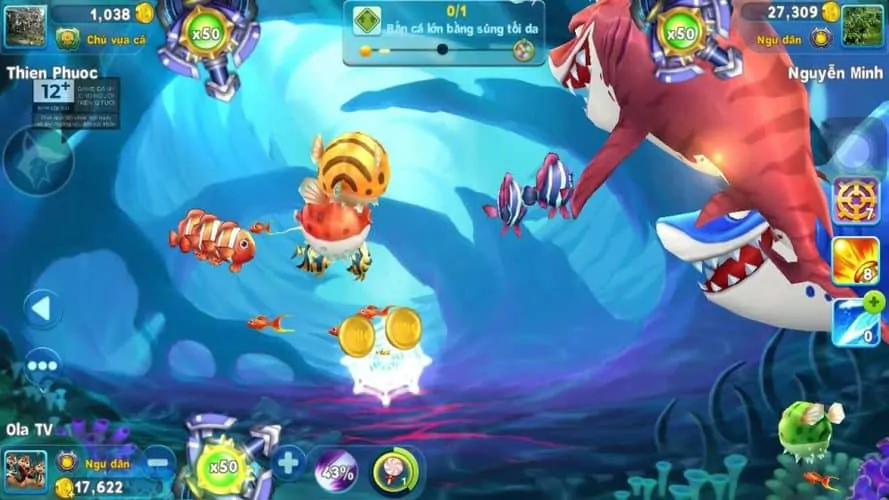 Bắn cá Ola tựa game online hấp dẫn người chơi từ lần đầu tiên