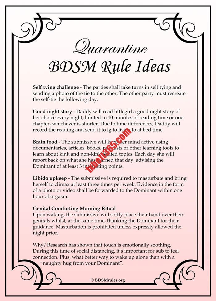 Connect with like-minded individuals inside dom and sub community BDSM Rule Ideas Quarantine